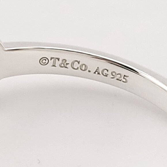 Tiffany & Co. Sterling Silver Figure 8 Signature Infinity Band Ring Size 7 - Picture 7 of 7